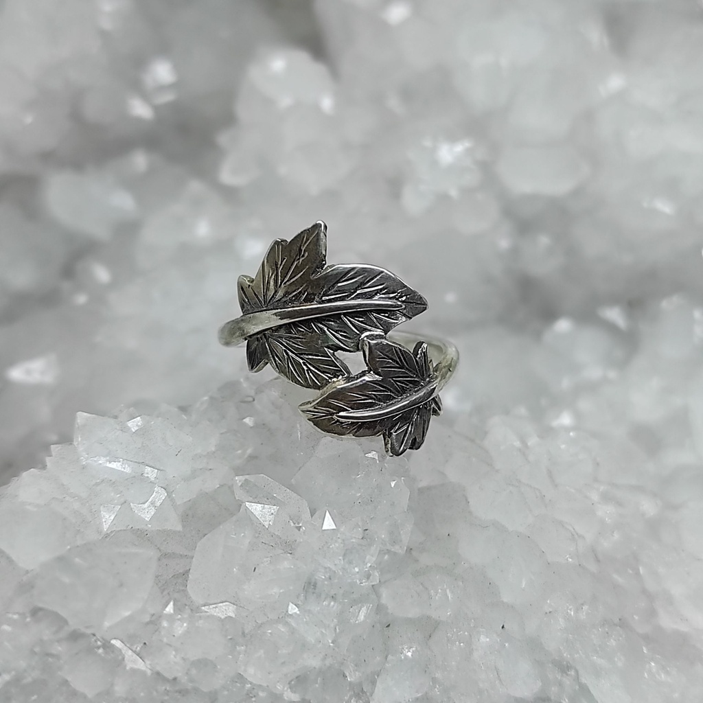 bague deux feuilles de Lierres
