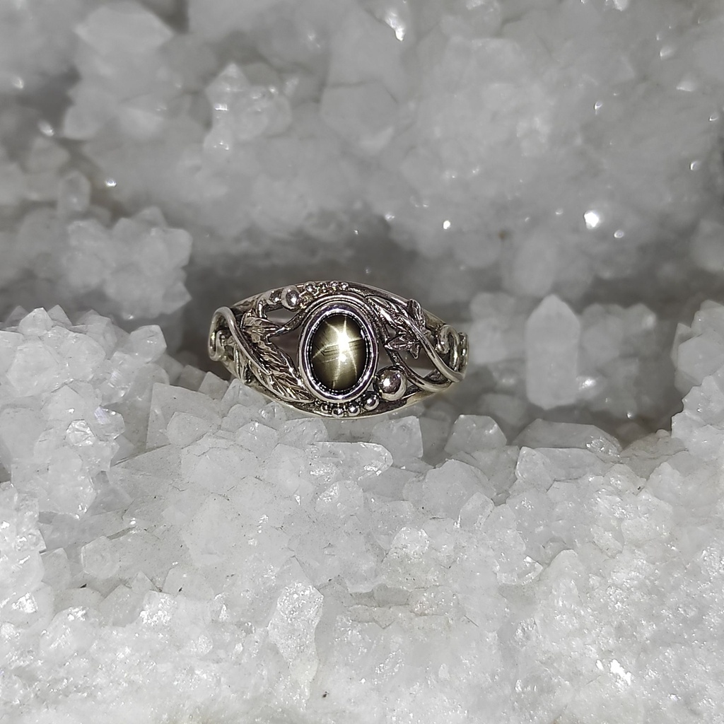 bague Lierre et Saphir étoilé