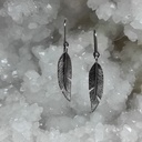 Boucle d' oreilles grandes plumes